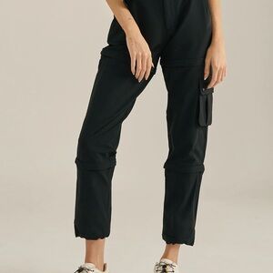 NWT Outdoor Voices Black Zip Off Pant